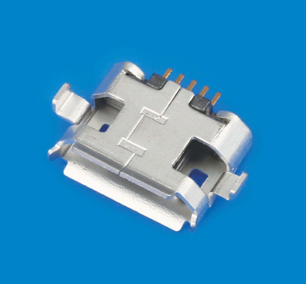Micro 沉板1.0 2插脚卷边